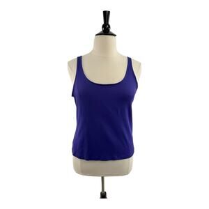 Chicos Purple Cami with Built in Bra and Adjustable Straps, Size 3 (L/16)